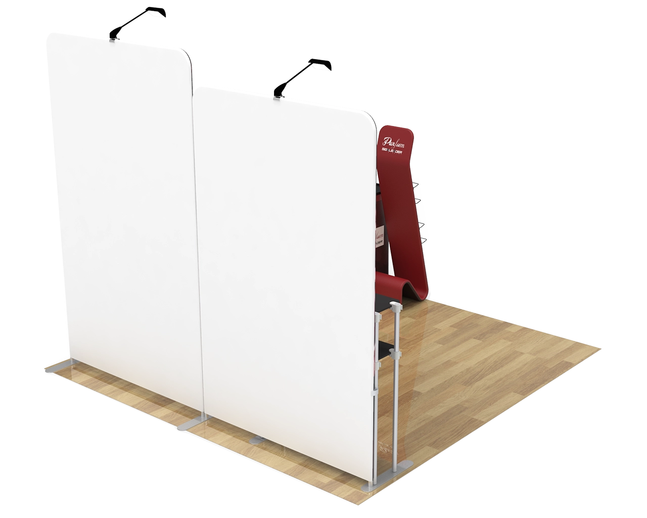 10ft Portable Trade Show Booth Kit B1 for Perfume & Beauty Brands