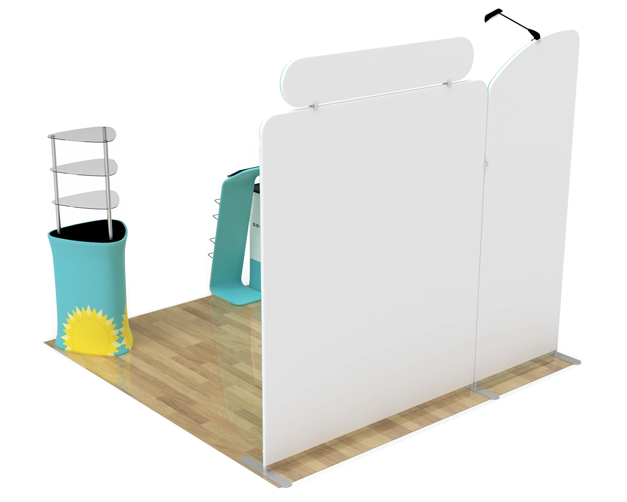 10ft Custom Portable Trade Show Booth Kit C