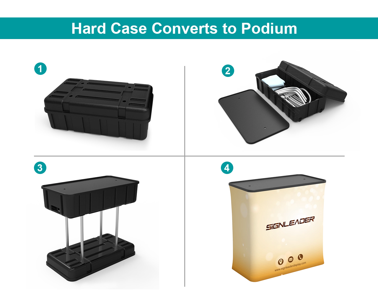 10x20ft Commercial Custom Trade Show Booth Combo G