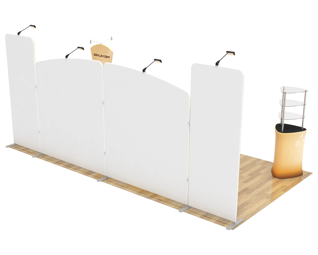 10x20ft Commercial Custom Trade Show Booth Combo G