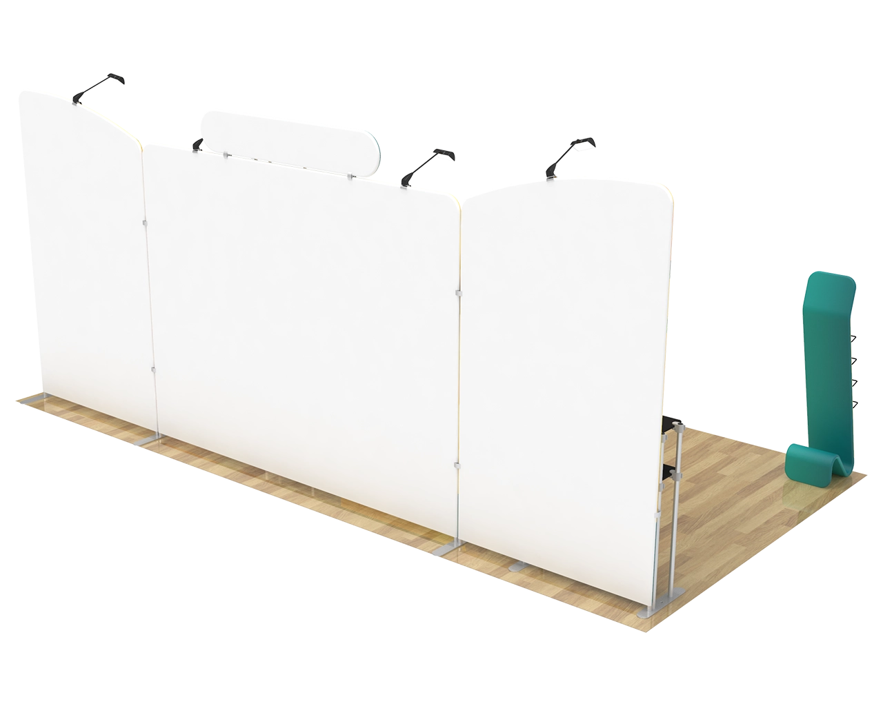 10x20ft Commercial Custom Trade Show Booth Combo H