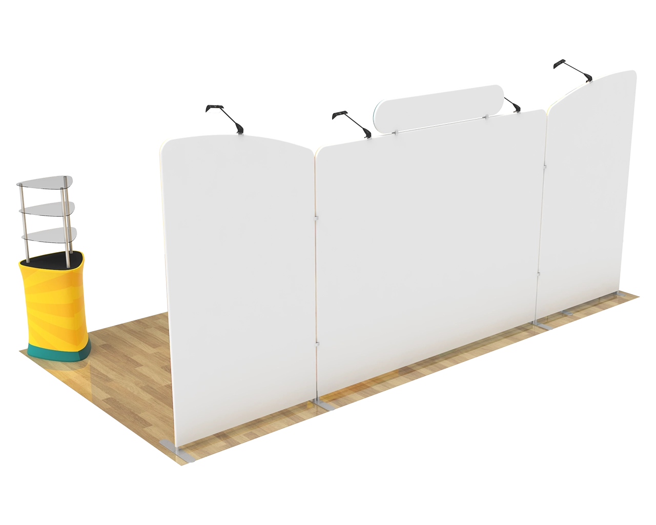 10x20ft Commercial Custom Trade Show Booth Combo H