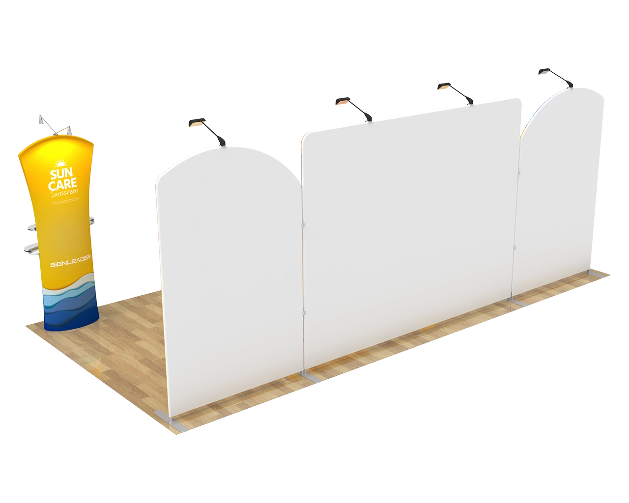 10x20ft Commercial Custom Trade Show Booth Combo J