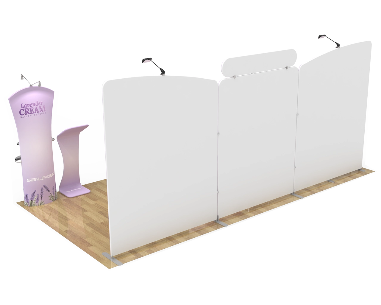 10x20ft Commercial Custom Trade Show Booth Combo K