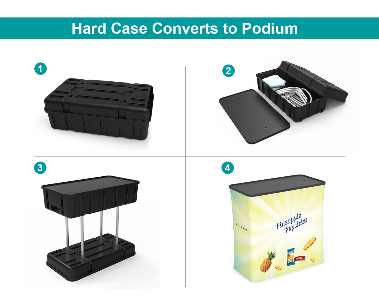 10x20ft Commercial Custom Trade Show Booth Combo L