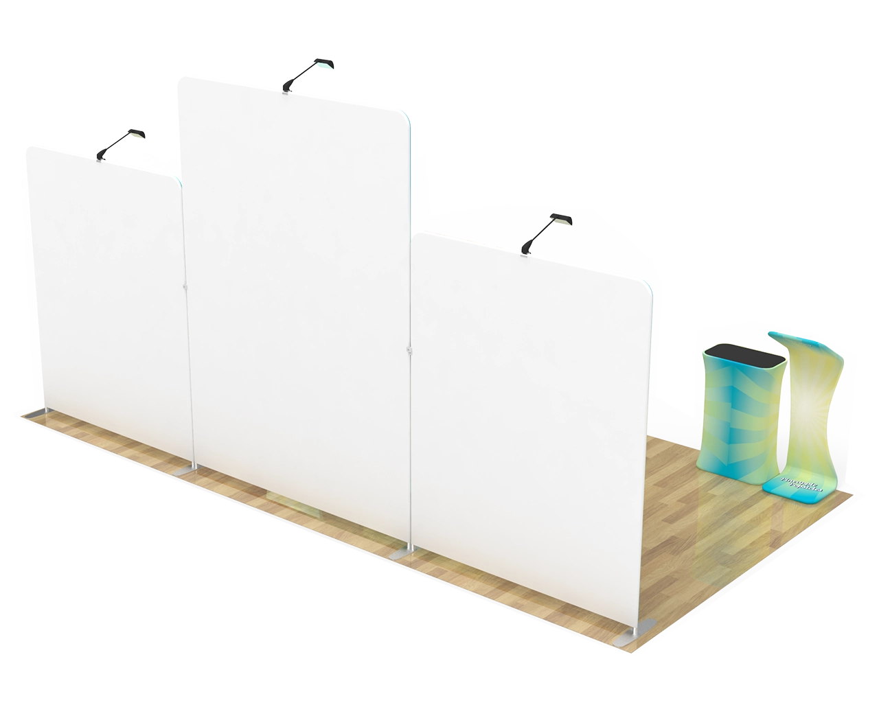 10x20ft Commercial Custom Trade Show Booth Combo L