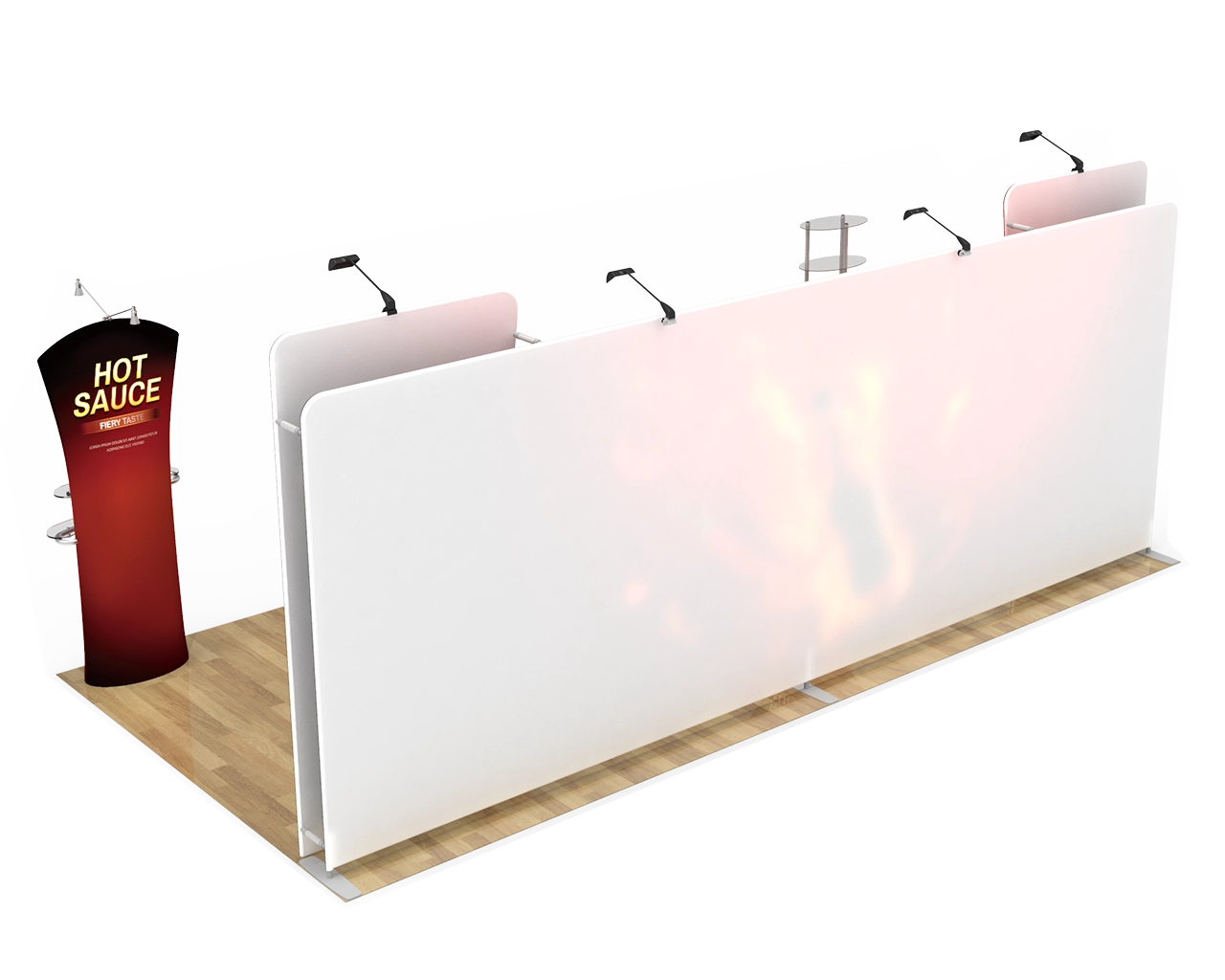 10x20ft Commercial Custom Trade Show Booth Combo O