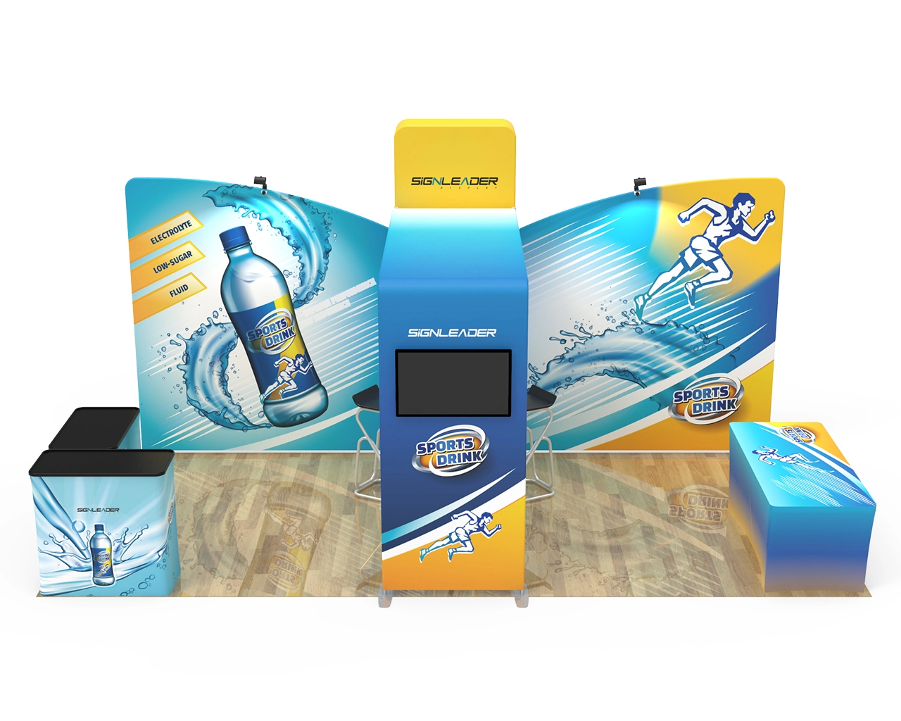 Signleader Display 10x20ft Commercial Custom Trade Show Booth Combo Q Main