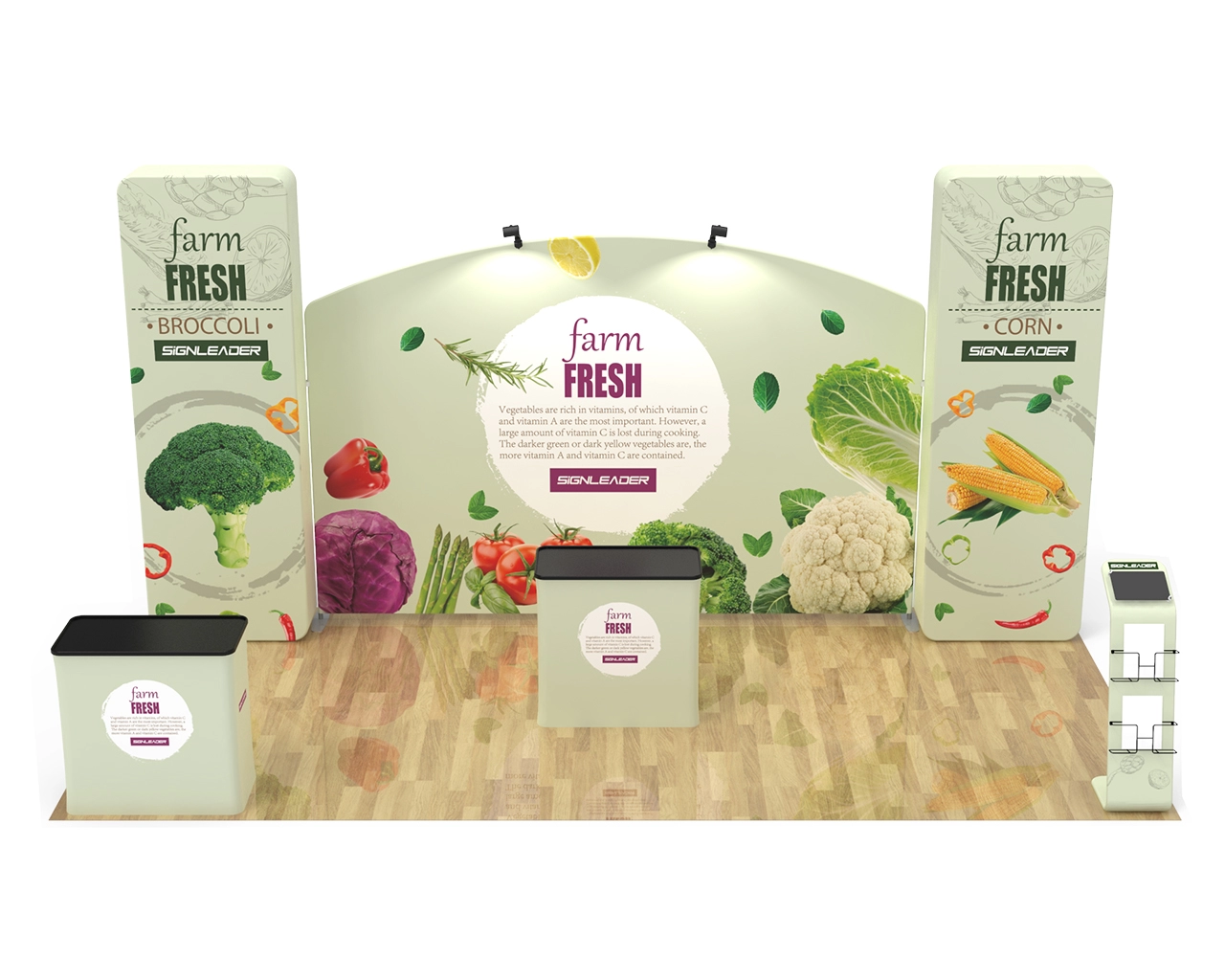 10x20ft Commercial Trade Show Booth R for Agricultural Products, Organic Farming & Plant Nutrition