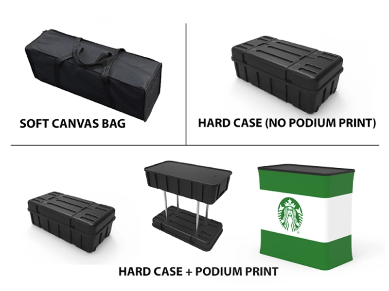 8ft Curved Tension Fabric Display