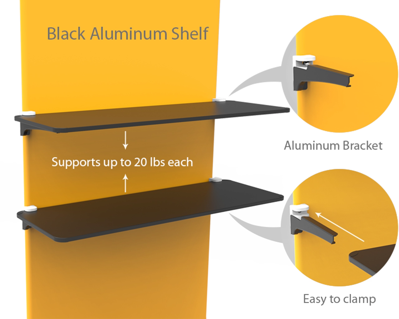10ft Straight Portable Trade Show Booth Kit 17