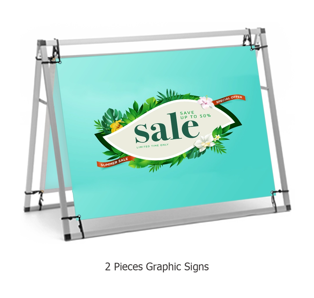 A-Frame Banner Display