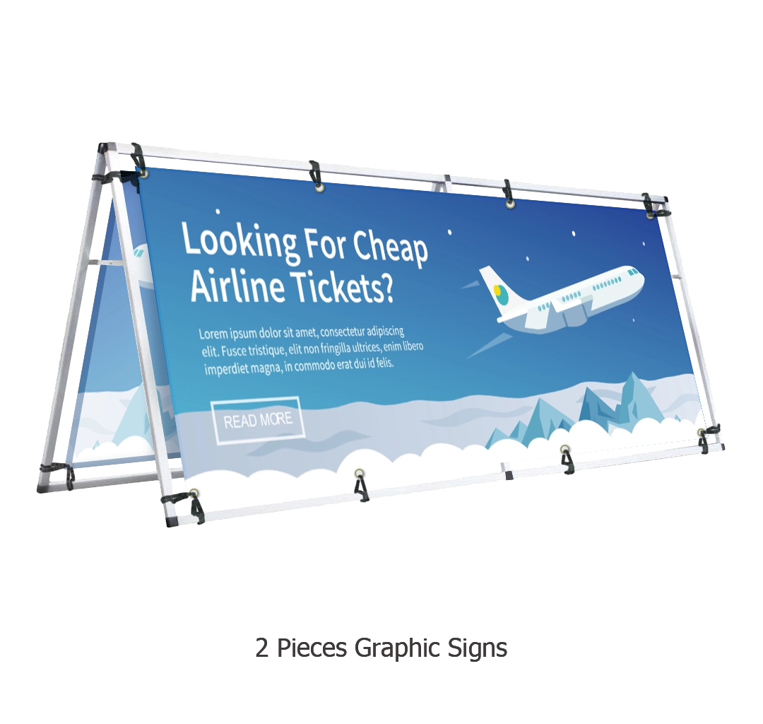 8FT A-Frame Banner Display