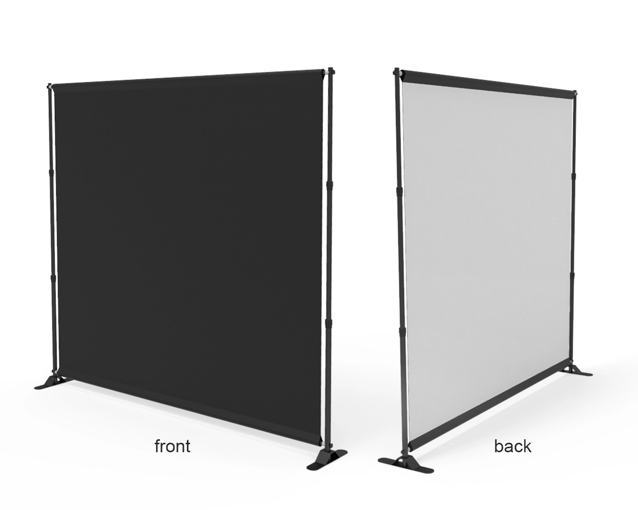 Adjustable Step and Repeat Video Backdrop Tension Fabric Display for Online Conferencing
