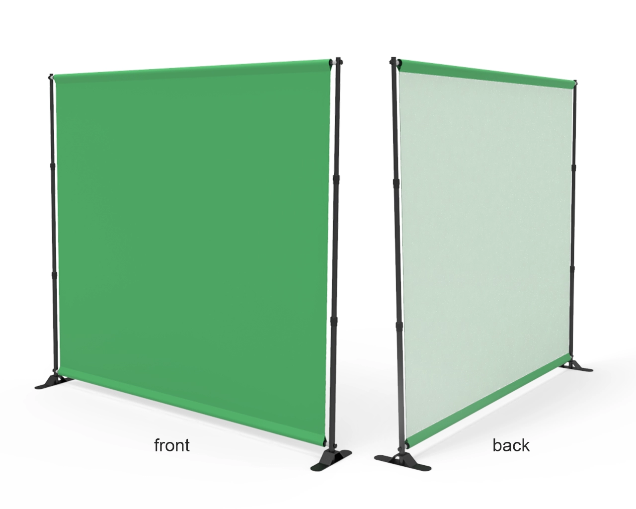 Adjustable Step and Repeat Video Backdrop Tension Fabric Display for Online Conferencing
