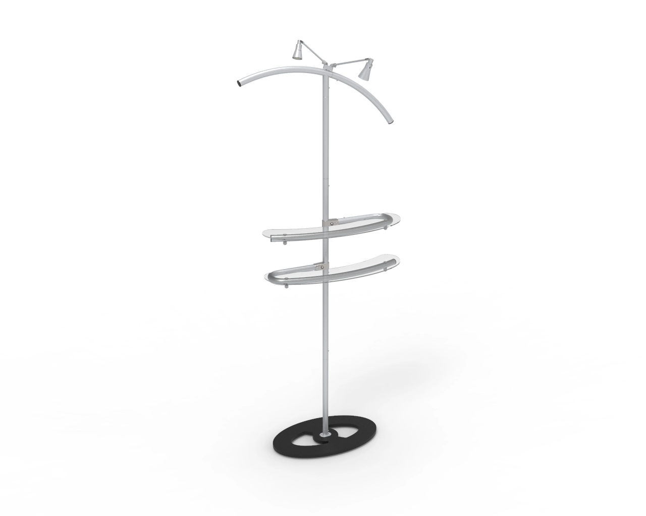 Angled Top Fabric Banner Stand Main Animated