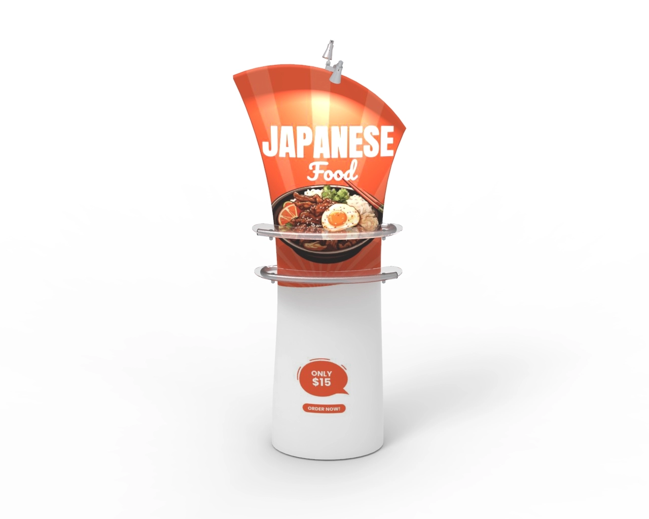 Angled Top Fabric Banner Stand 