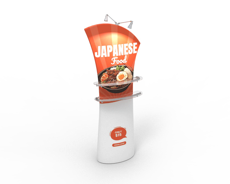 Angled Top Fabric Banner Stand 