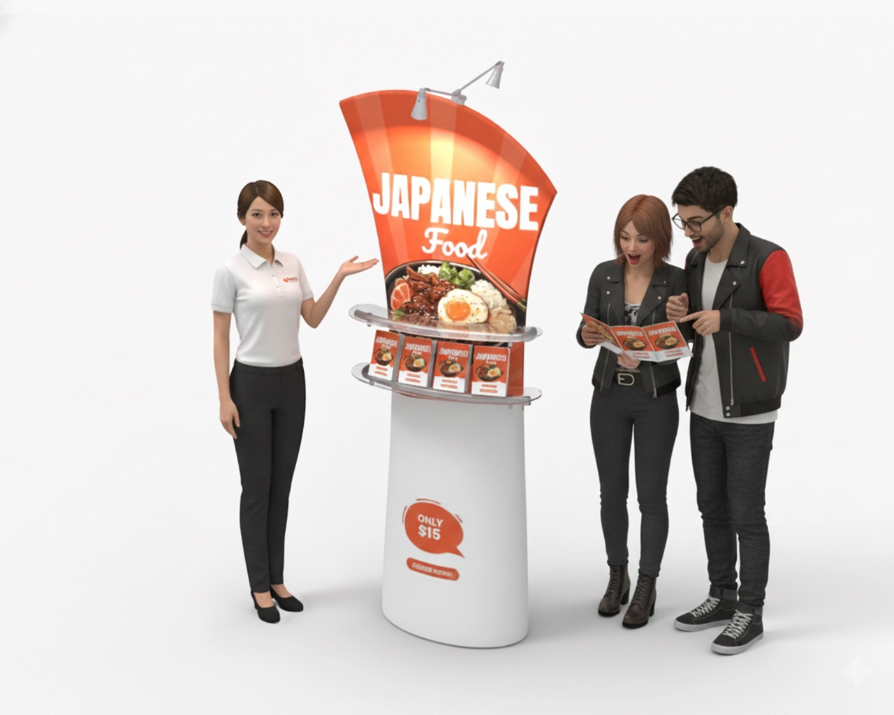 Angled Top Fabric Banner Stand 