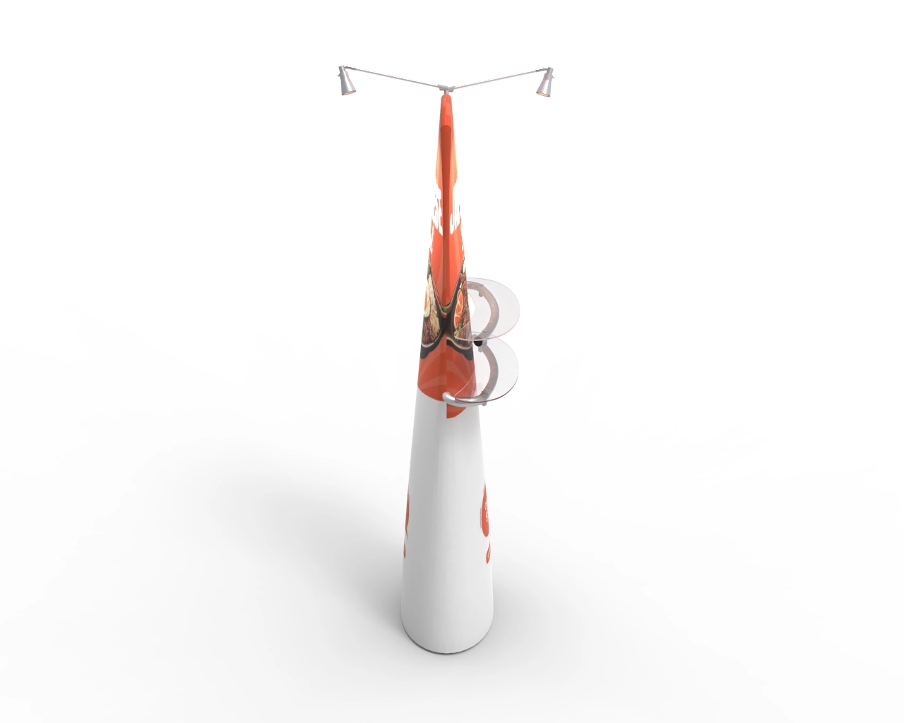 Angled Top Fabric Banner Stand 