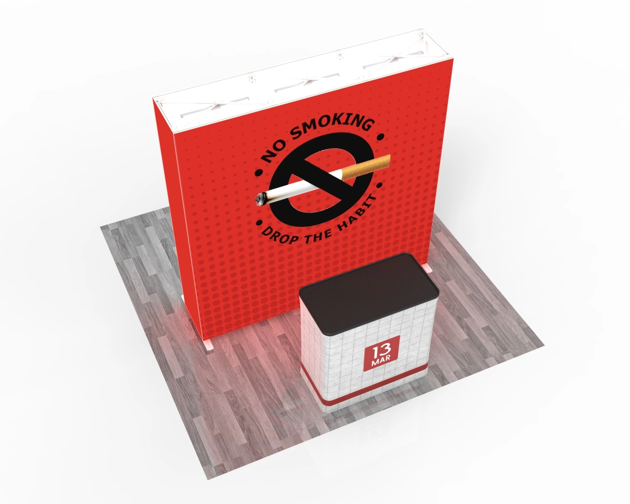 8ft SEGQuick™ Booth 29 - Pop Up Backlit