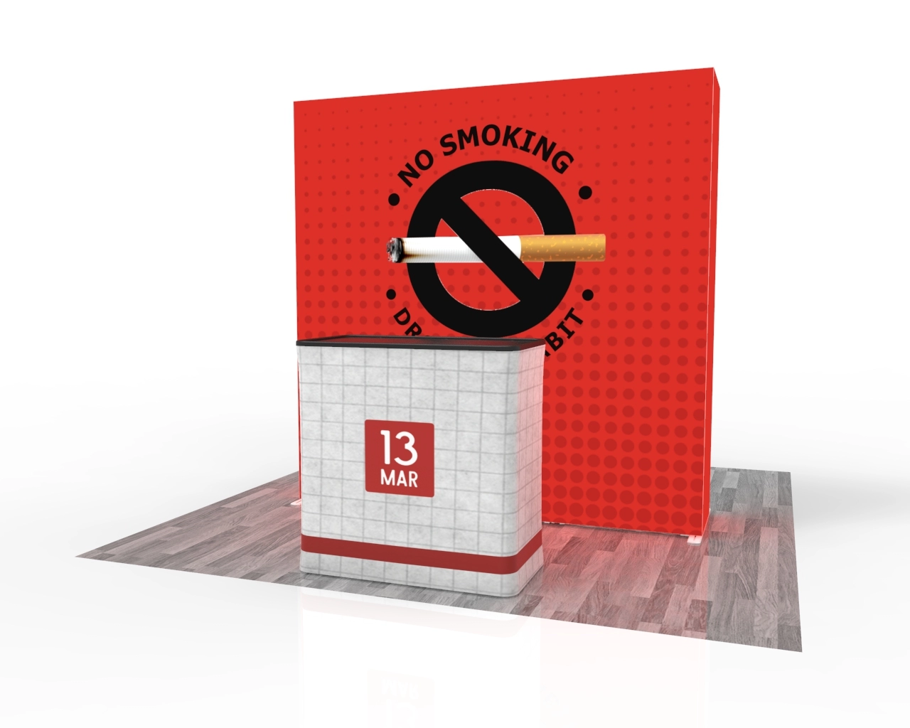 8ft SEGQuick™ Booth 29 - Pop Up Backlit