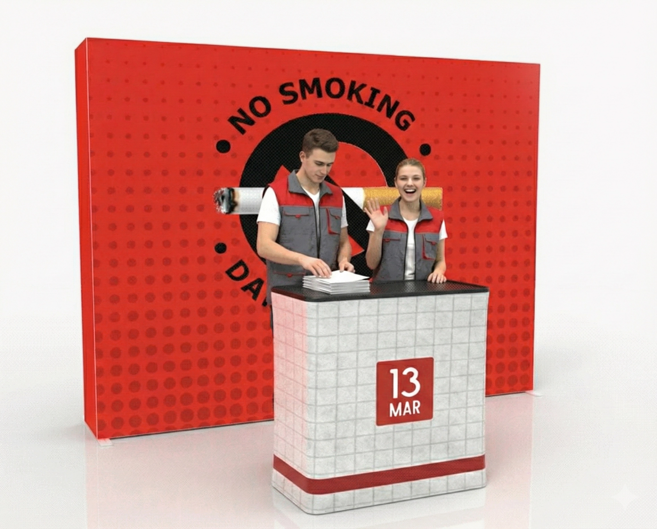 8ft SEGQuick™ Booth 29 - Pop Up Backlit