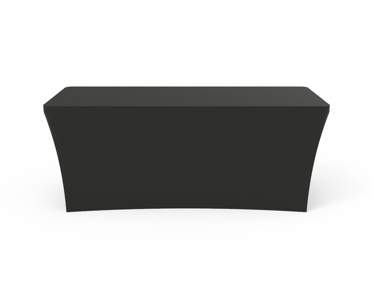 Solid Black Stretch Table Covers