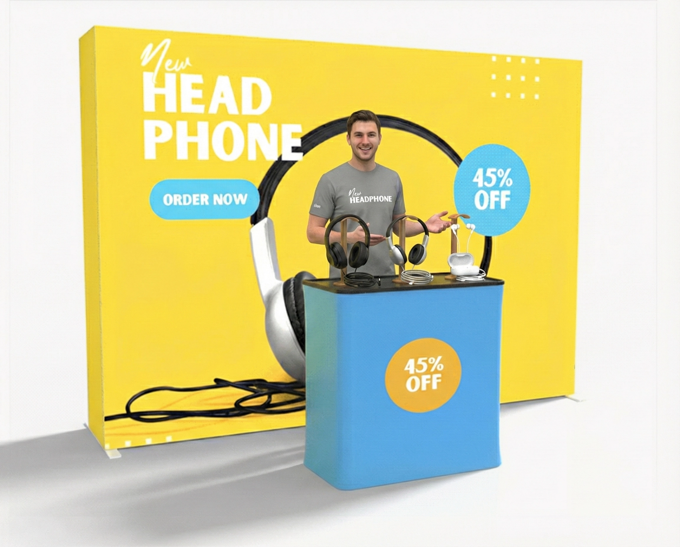 10ft SEGQuick™ Booth 25 - Pop Up Backlit