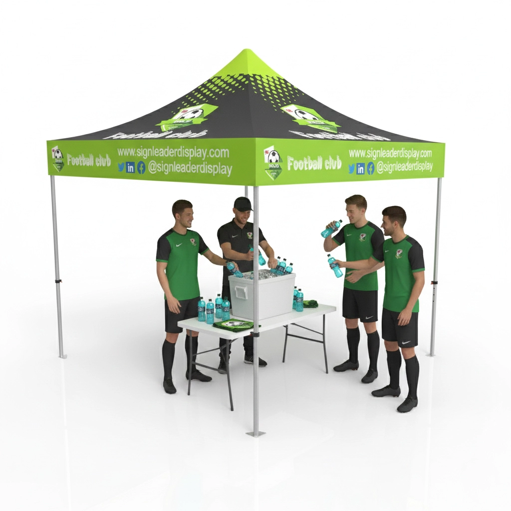 Custom 10x10 Pop Up Canopy Tent (Full Color)
