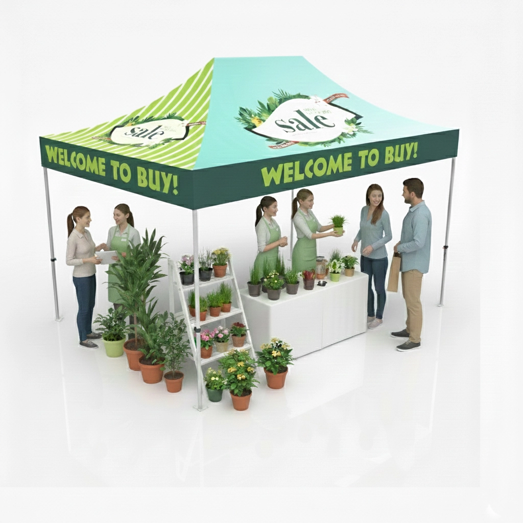 Custom 10x15 Pop Up Canopy Tent(Full Color)