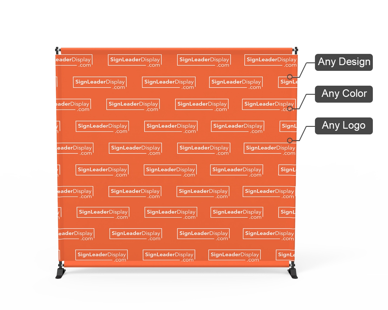 Telescopic Video Backdrop Banner Stand Green White Black