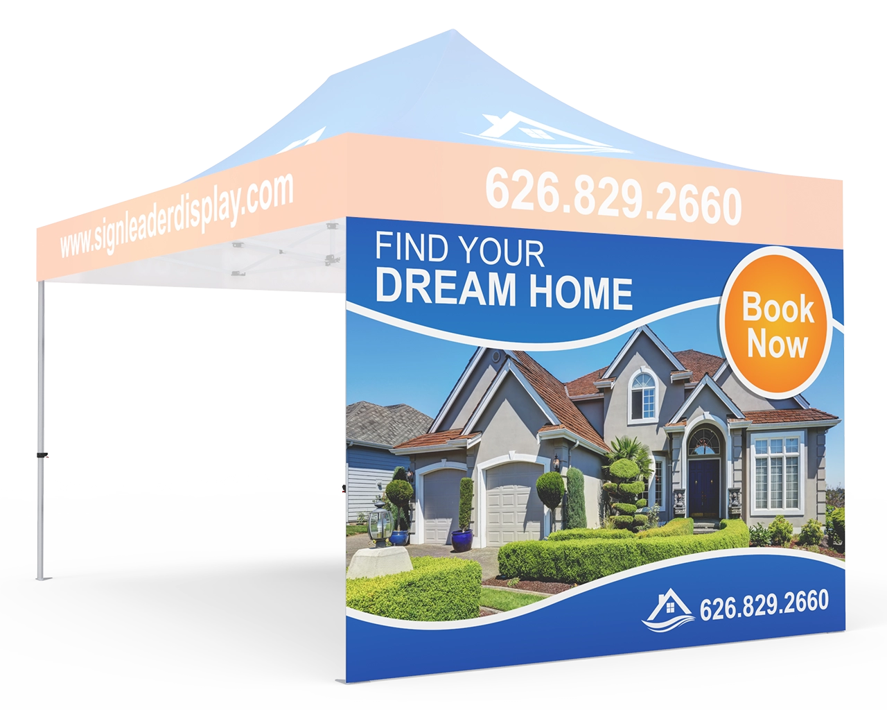 Custom Printed Tent Full Sidewall for 10x15 Tent