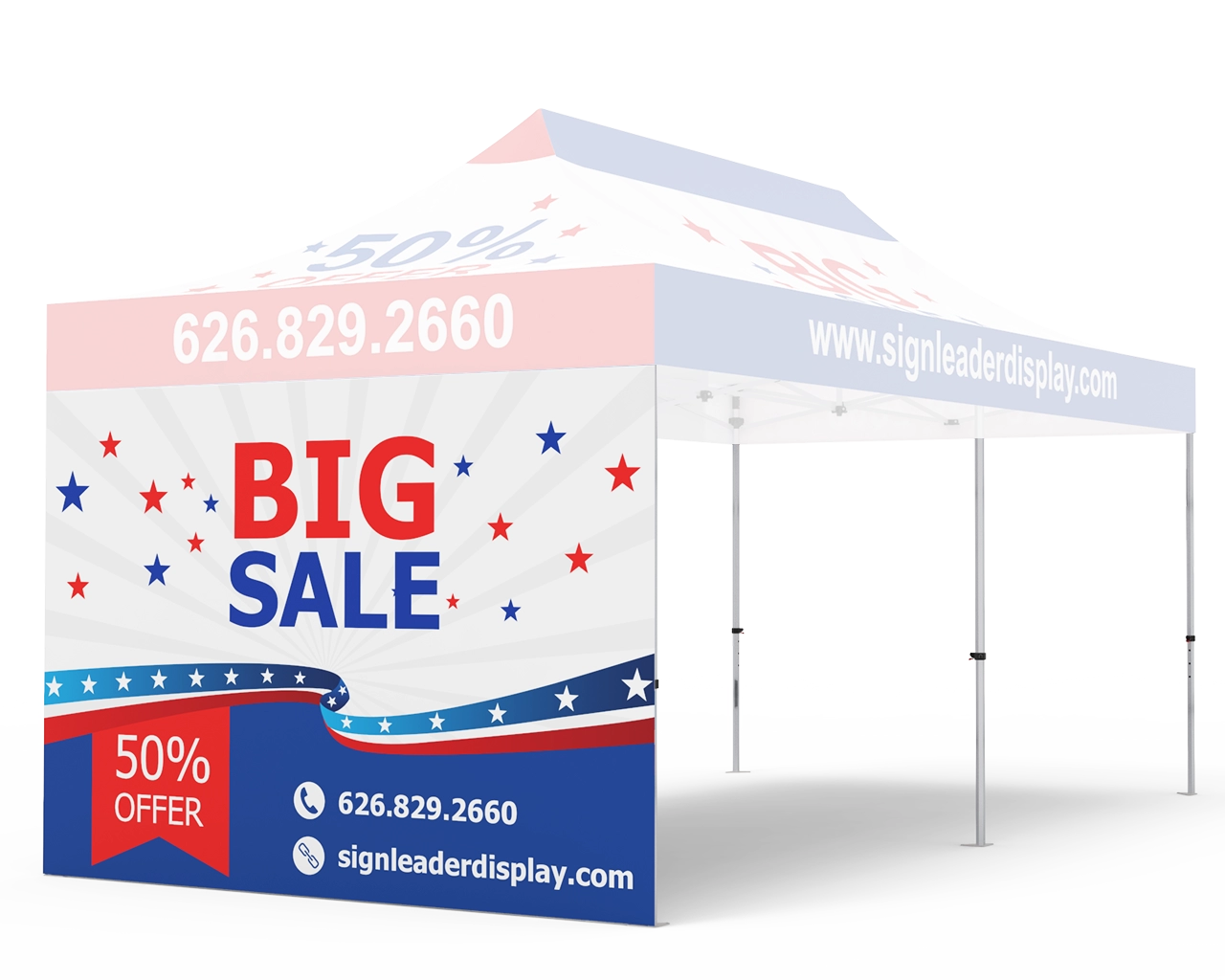 Custom Printed Tent Full Sidewall for 10x20 Tent