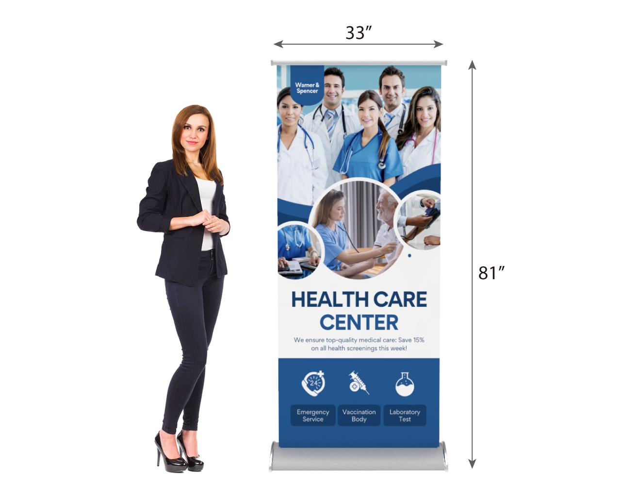 Deluxe Retractable Banner Stand