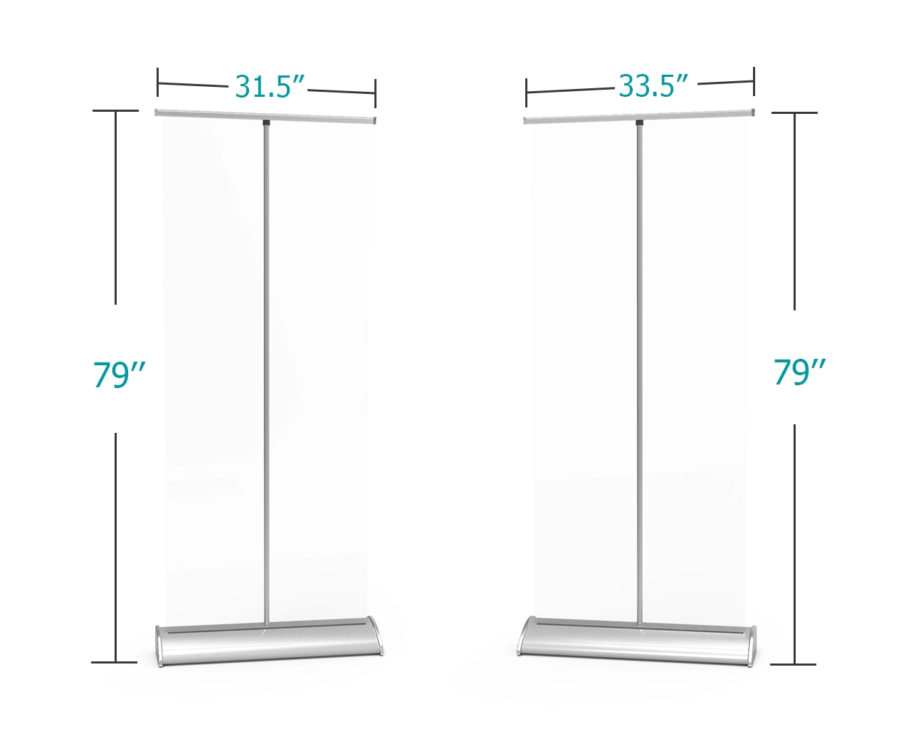 Retractable Sneeze Guard Clear Isolation Barrier with Deluxe Base