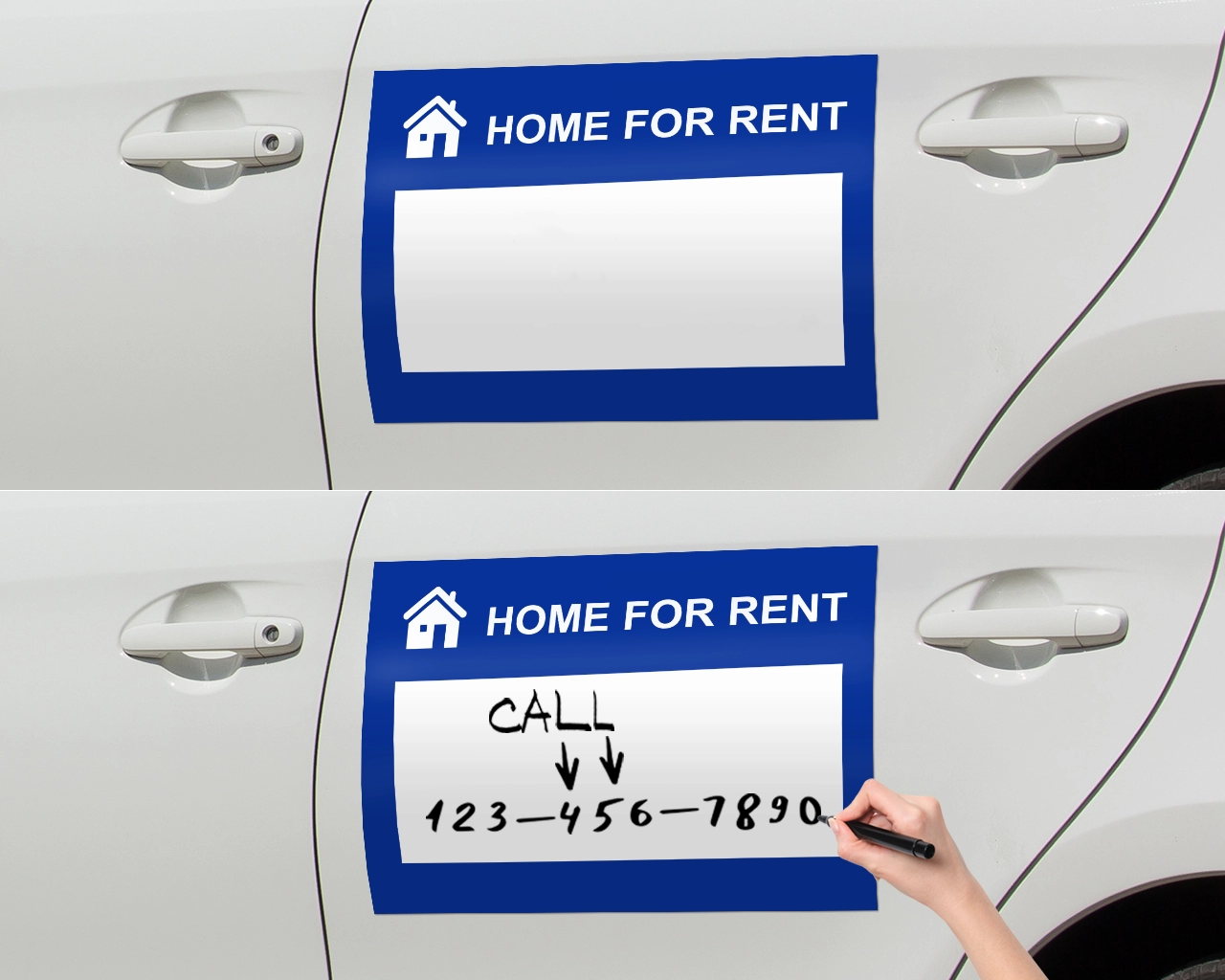 Dry Erase Car Magnets