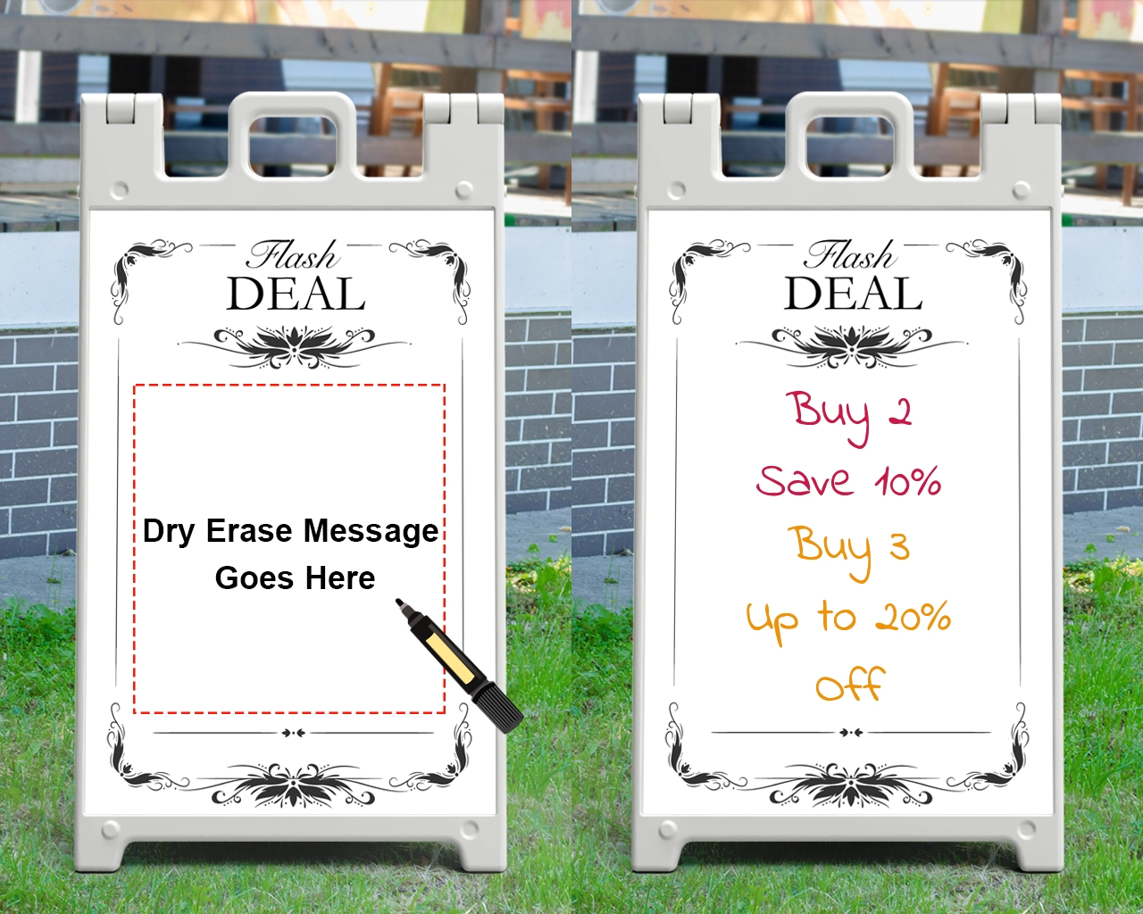 Dry Erase Signicade A-Frame