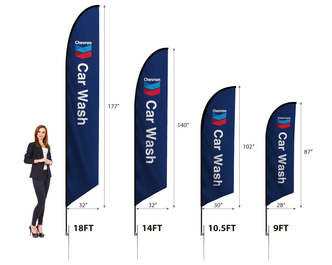 Custom Angled  Feather Flags2