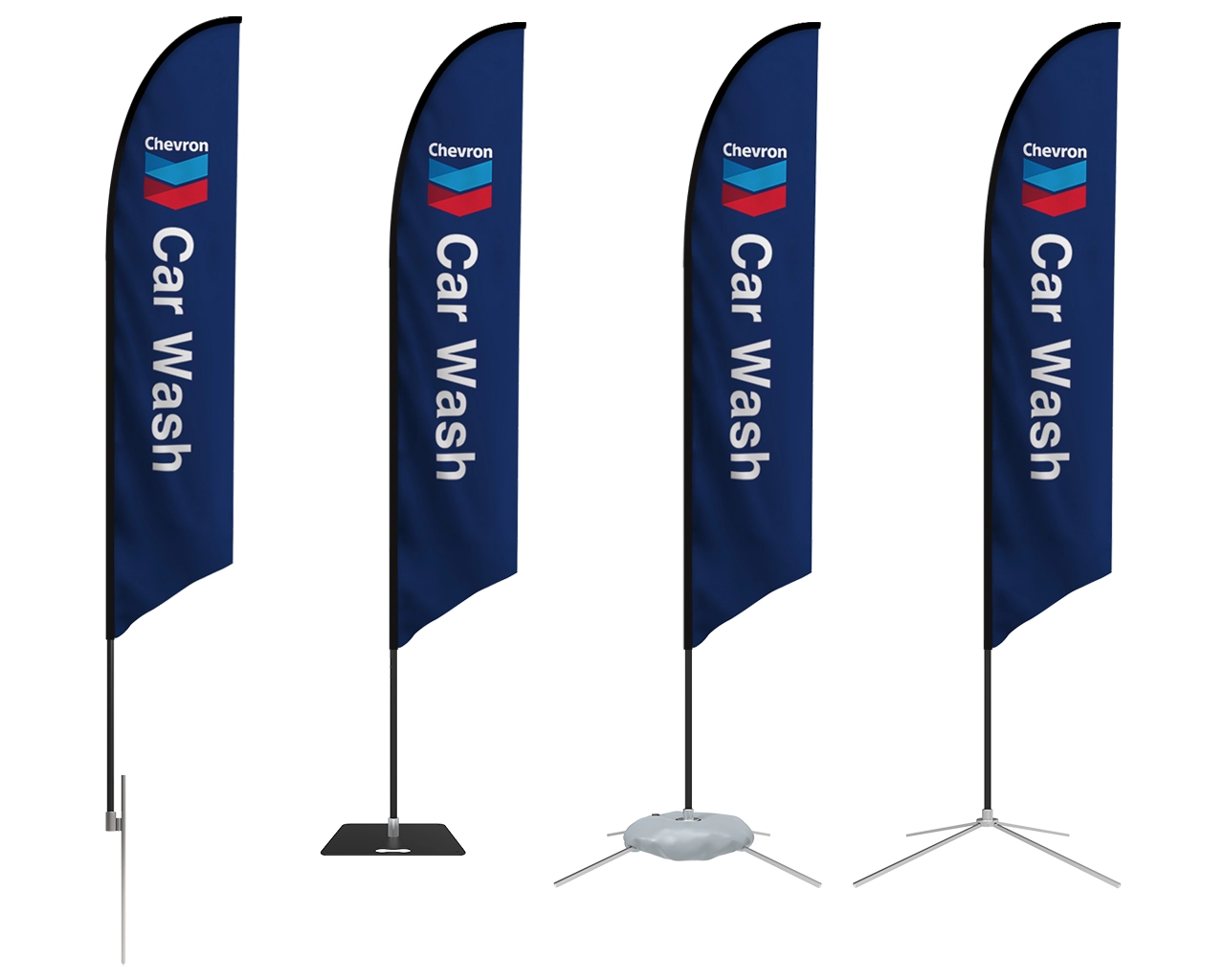 Custom Feather Angled Flag