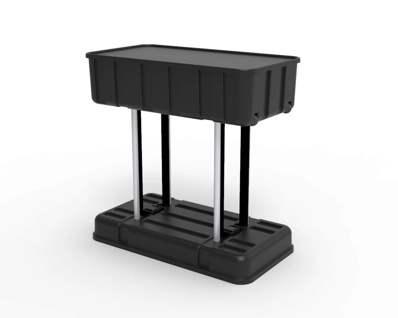 Heavy Duty Transport Case Trade Show Podium Main Animated