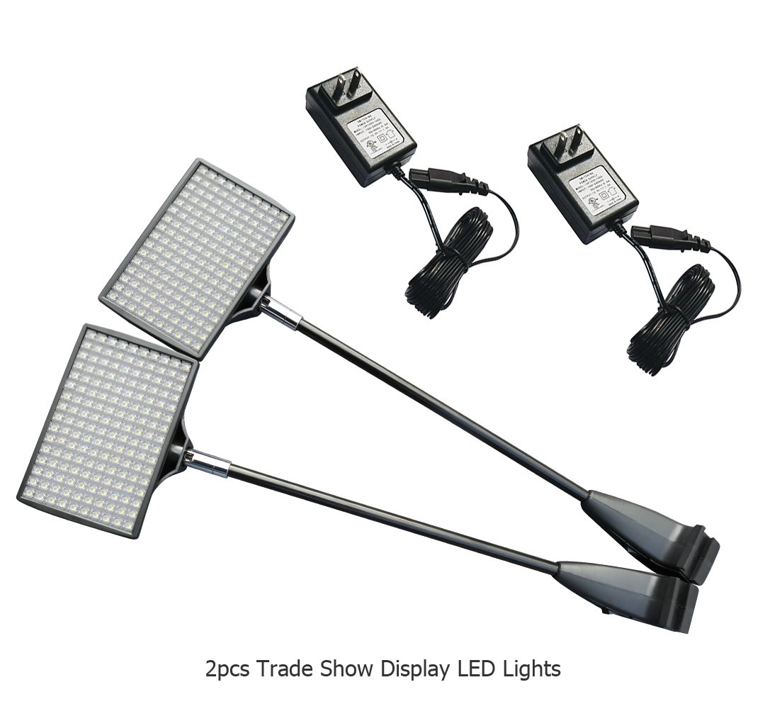 8ft Curve Velcro Fabric Pop Up Display With Podium Case|Portable Trade Show Booth