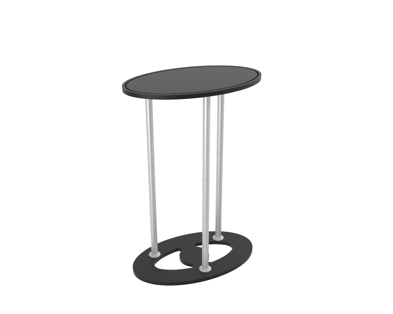 Oval Display Counter 