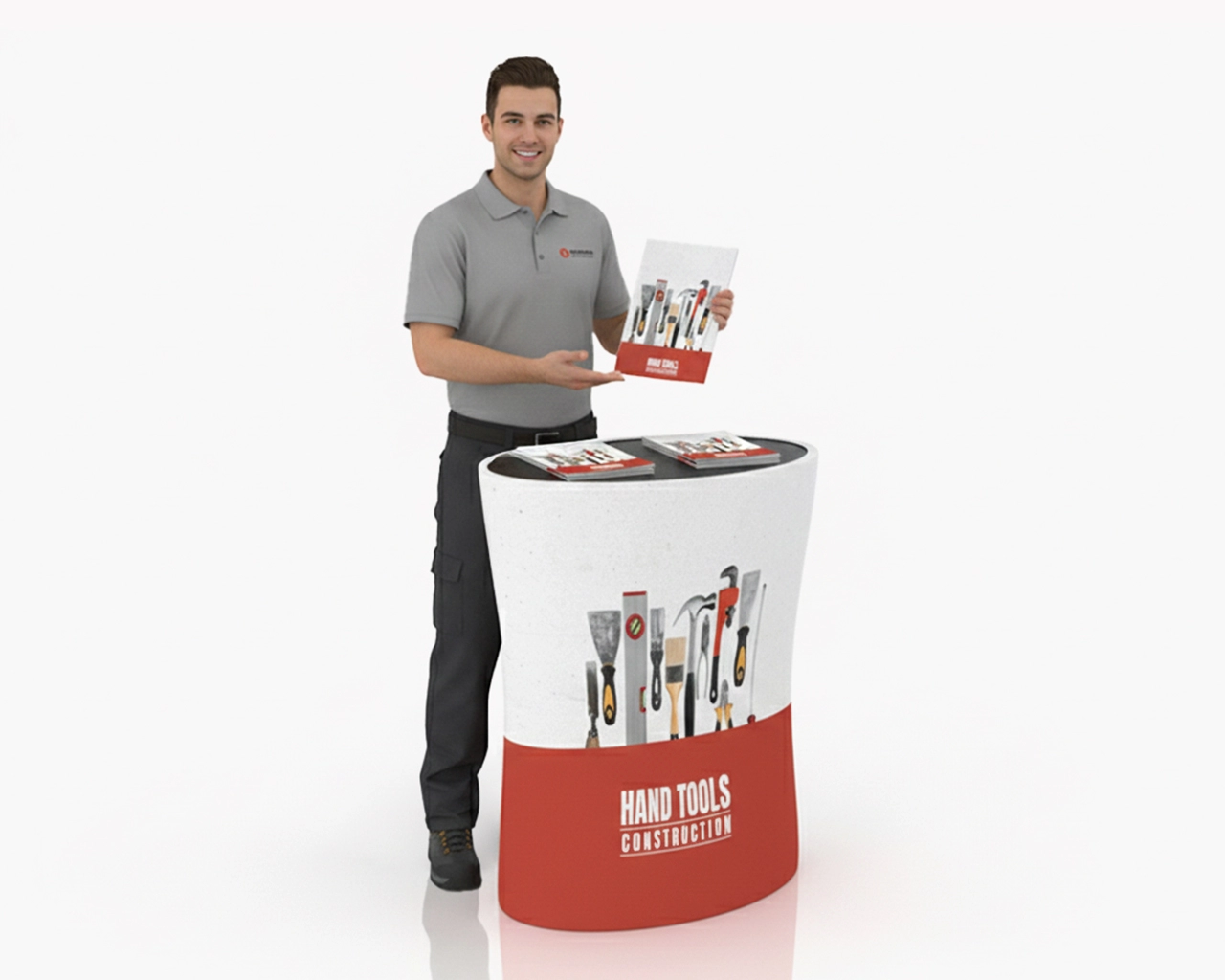 Oval Display Counter 