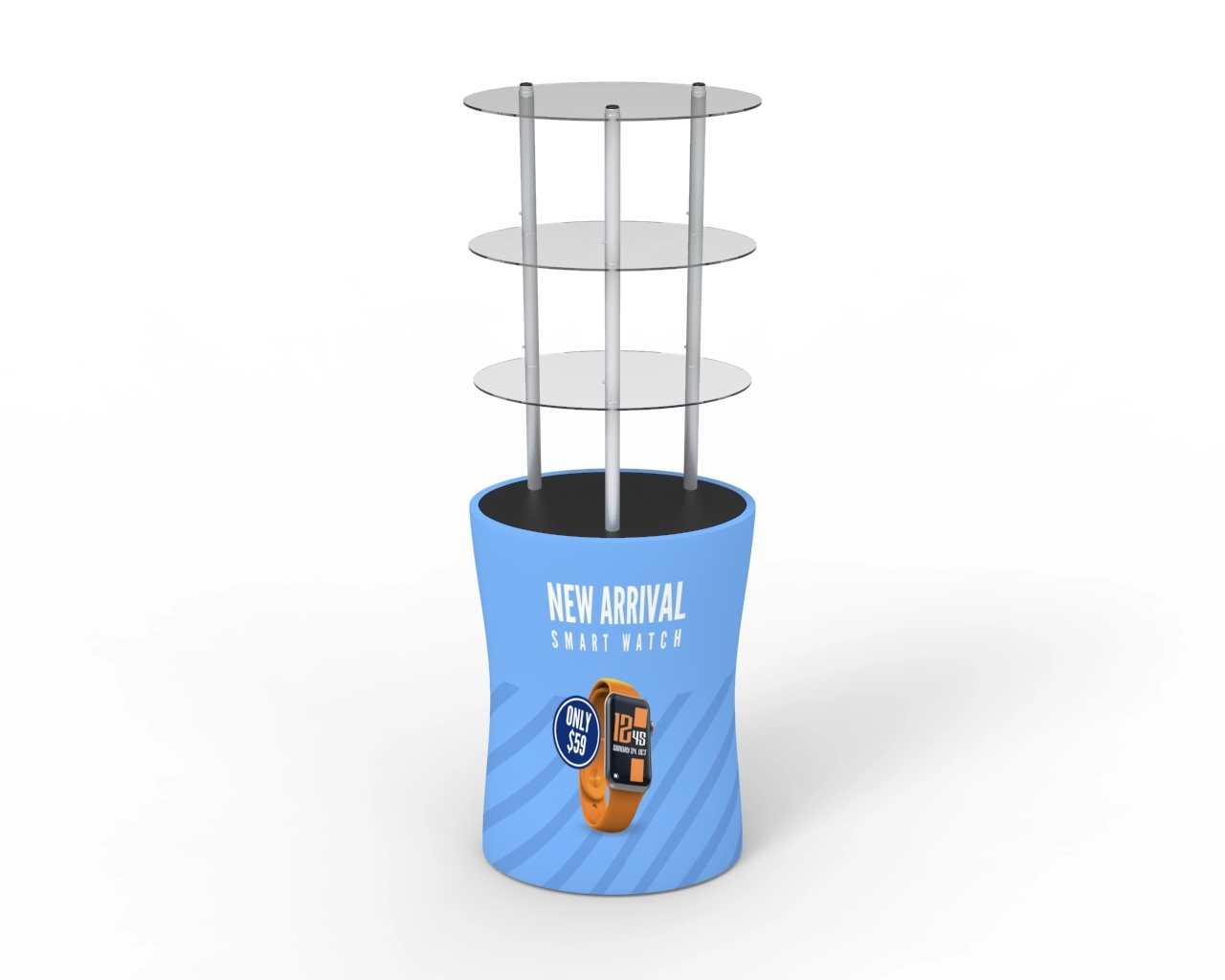 Oval TradeTower Display