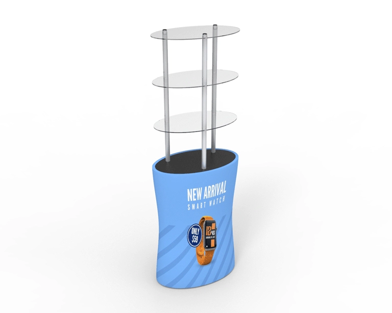 Oval TradeTower Display