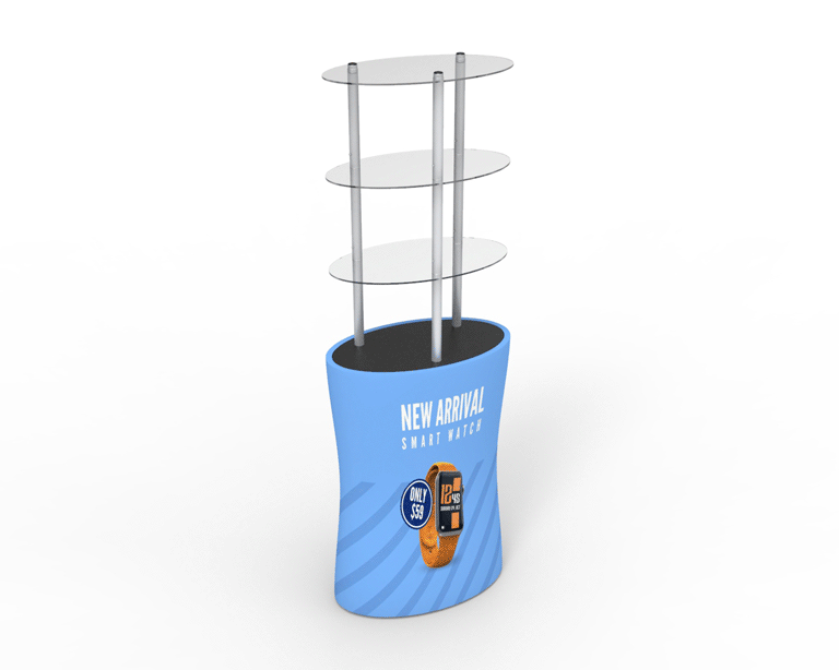Oval TradeTower Display