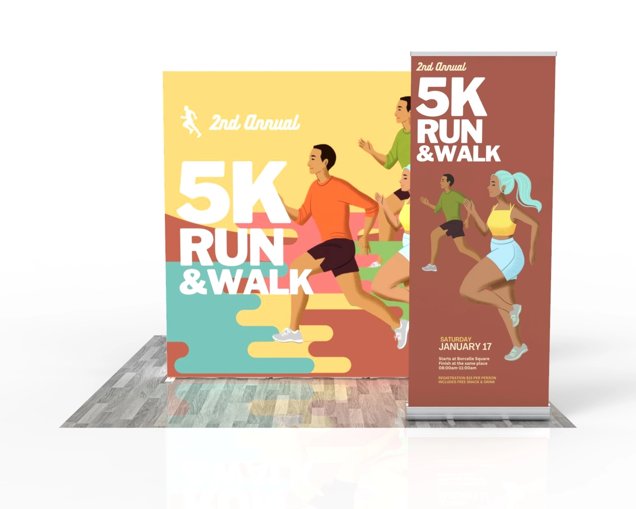8ft SEGQuick™ Booth 28 - Pop Up Backlit