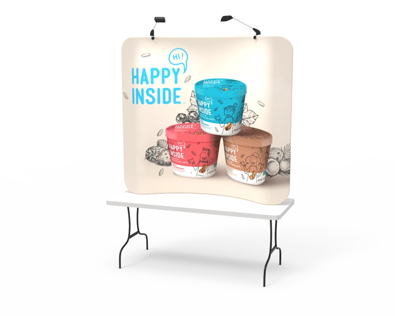 6ft Curved Tension Fabric Display