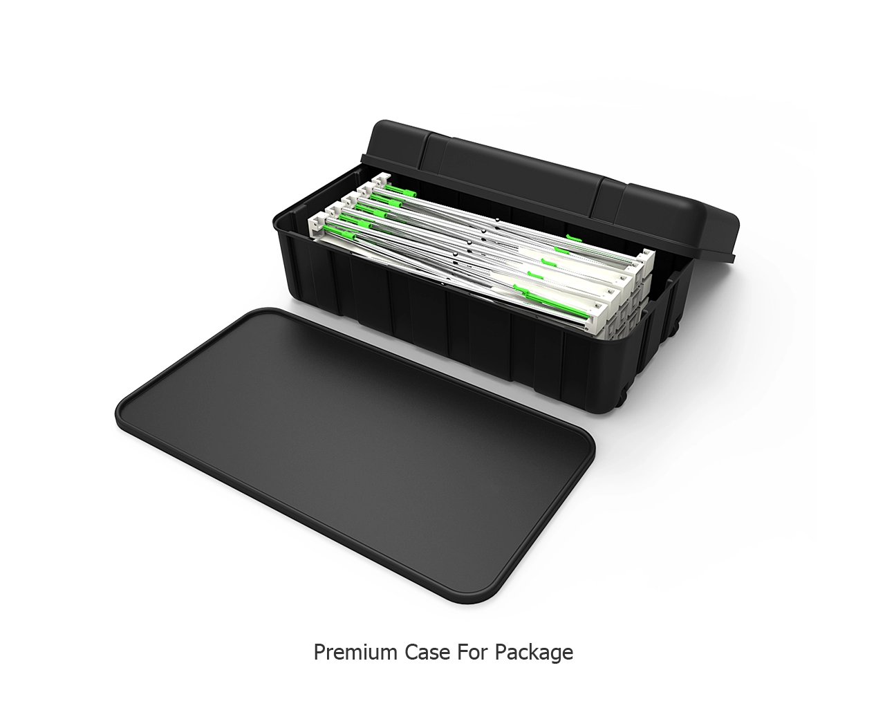 8ft Straight Velcro Fabric Pop Up Display With Podium Case|Portable Trade Show Booth